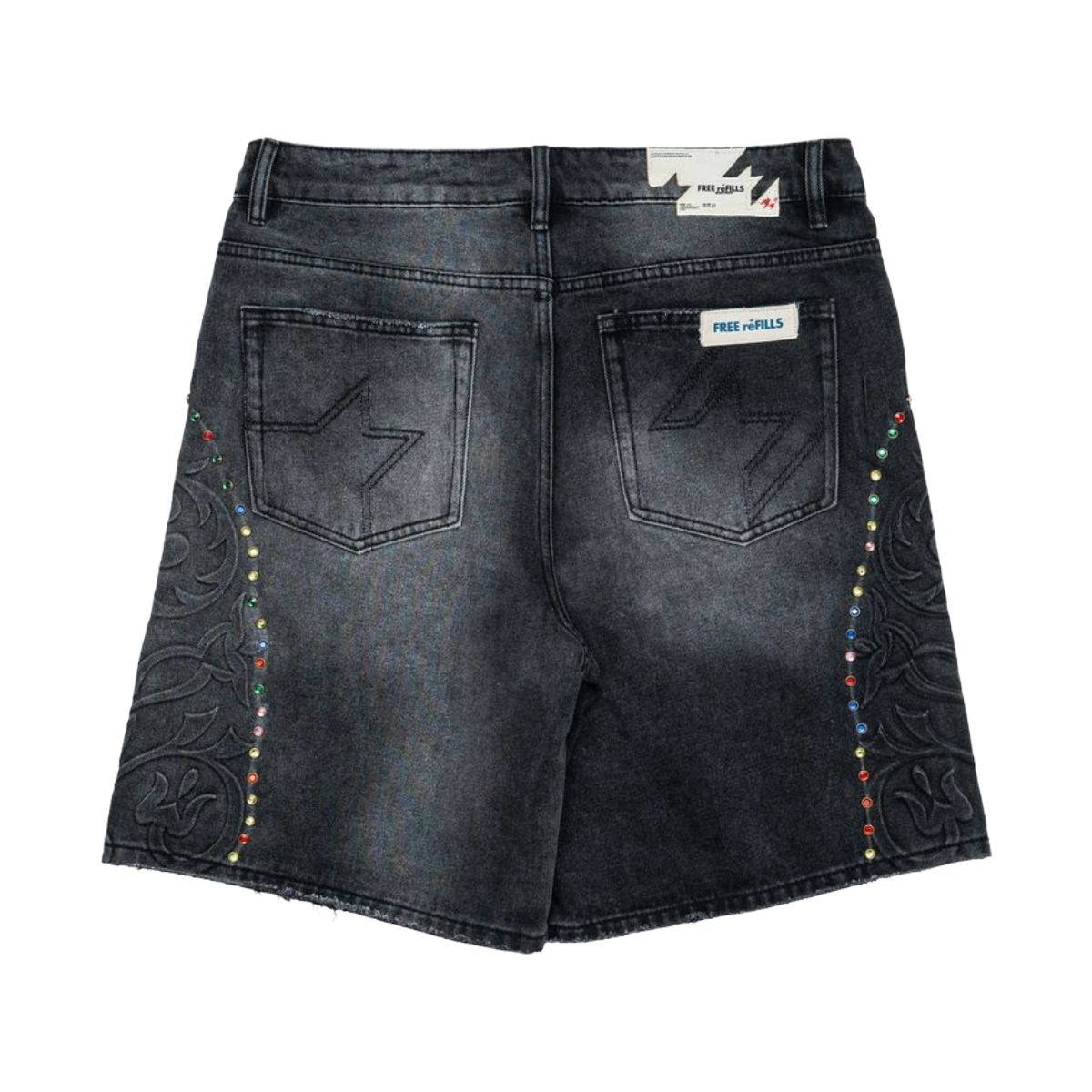 FR CATHEDRAL DENIM SHORTS - BLACK
