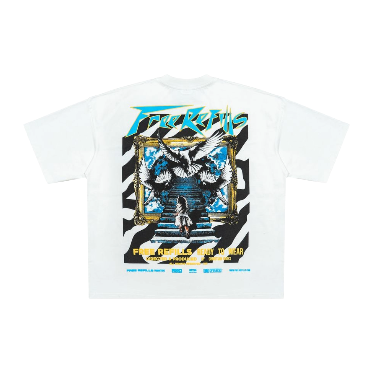 FR ZEBRA TEE - WHITE