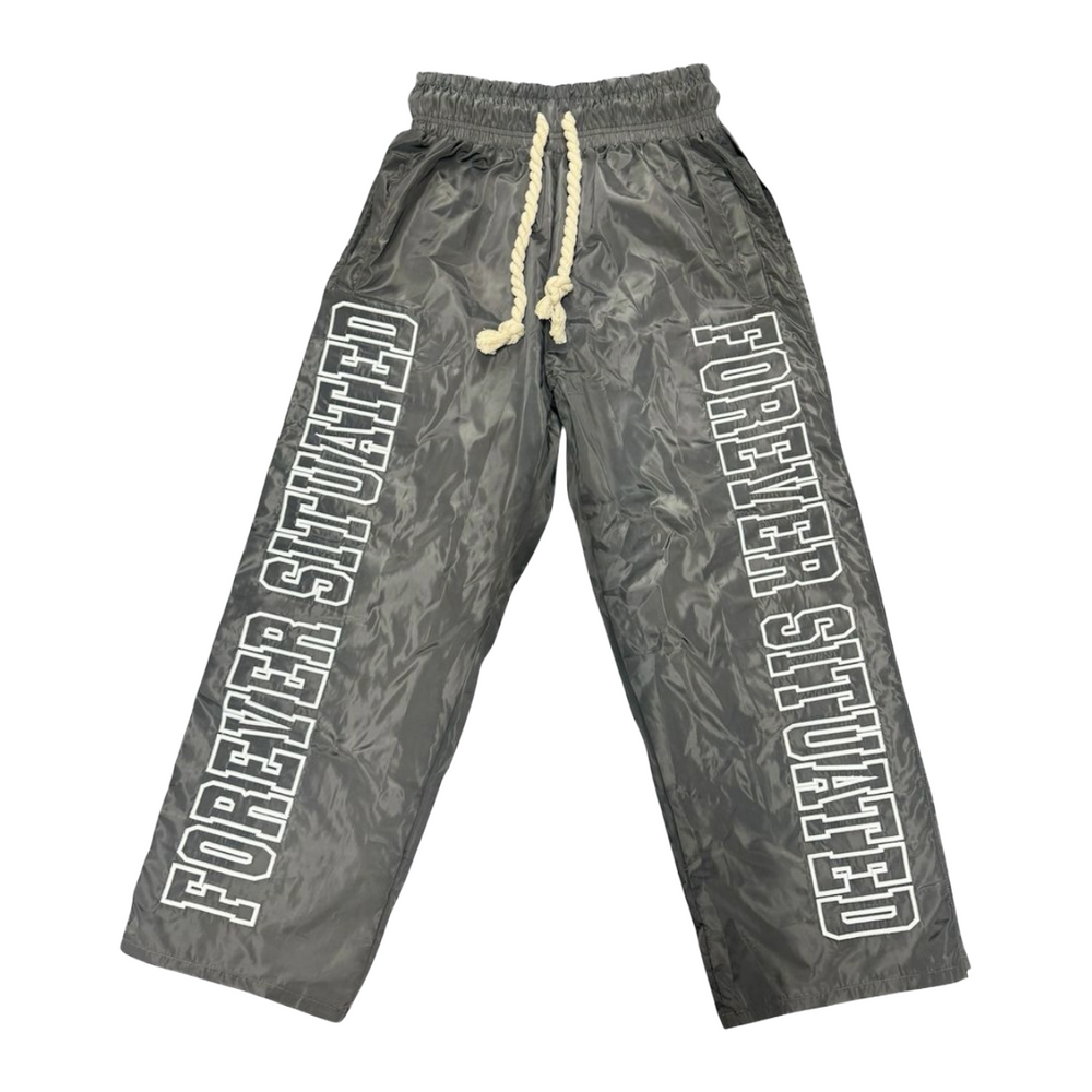 FS NYLON TRACK PANTS - GREY