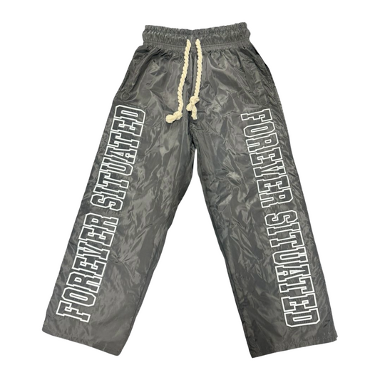 FS NYLON TRACK PANTS - GREY