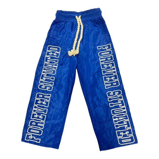 FS NYLON TRACK PANTS - BLUE