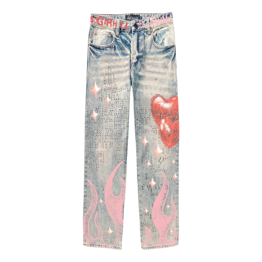 SH "DISCO" SKINNY FIT JEANS (BLUE WHEAT)