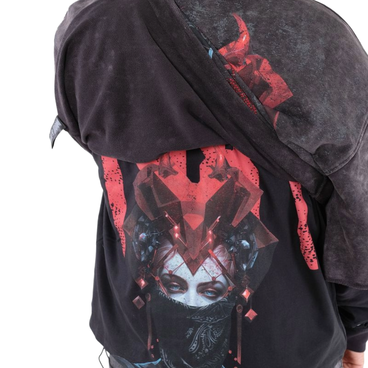 VR 2 IN 1 SORCERY TEE - BLACK WASH