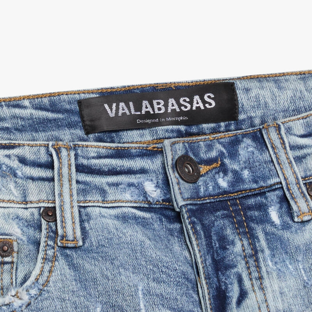 VALABASAS "SLEDGE" LT. BLUE SKINNY JEAN