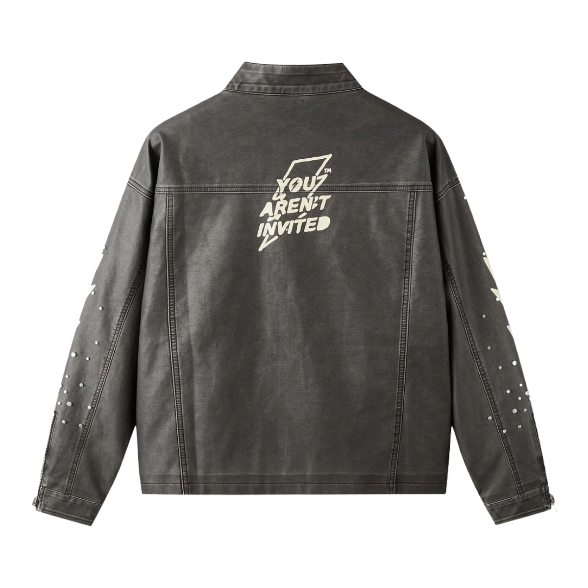 HP SUPER SPEED RACER MOTO JACKET - COLLAR - BLACK