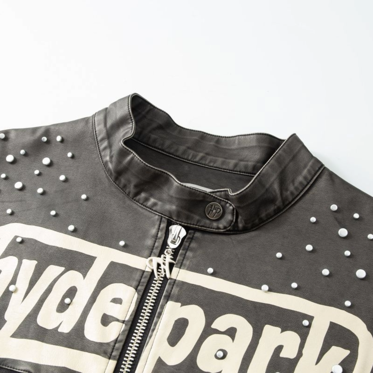 HP SUPER SPEED RACER MOTO JACKET - COLLAR - BLACK