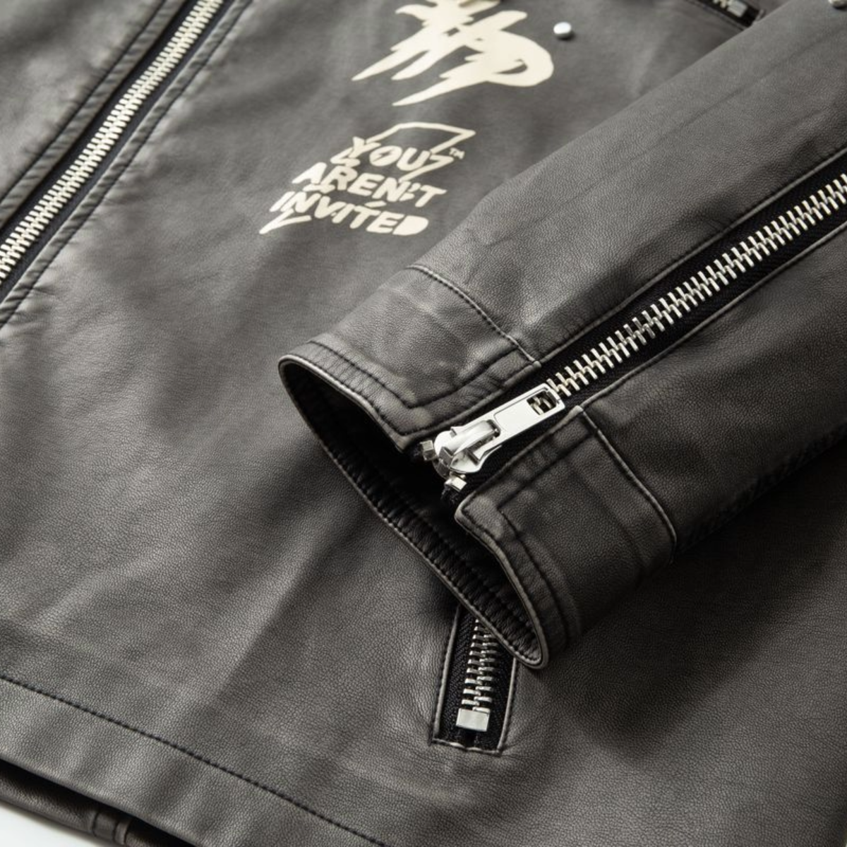 HP SUPER SPEED RACER MOTO JACKET - COLLAR - BLACK