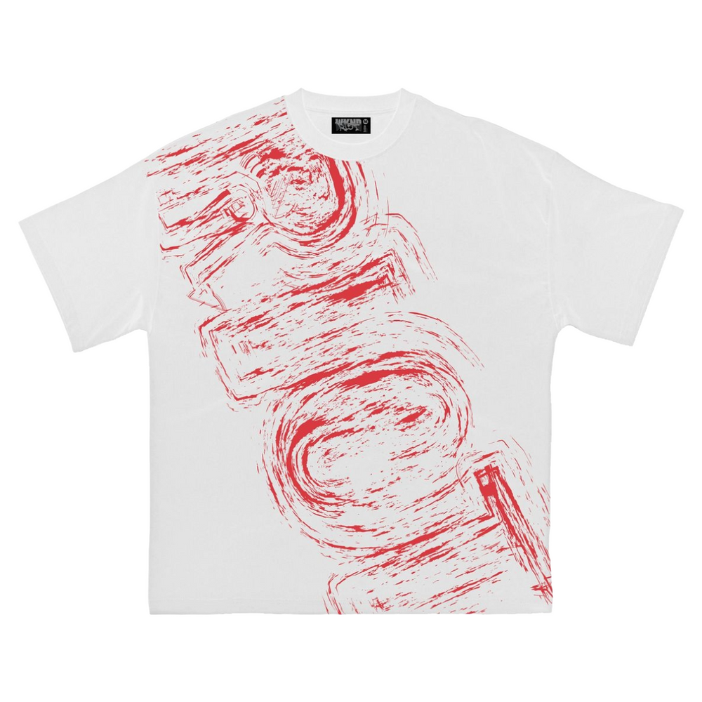 WKND RIOT 'RIOT' TEE - WHITE/RED