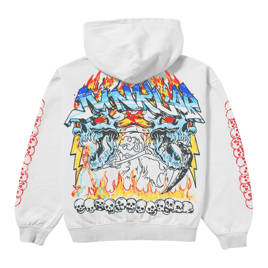 JL "DISASTER" HOODIE (WHITE)