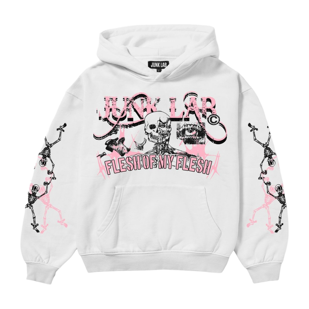 JL "AUTOPSY" HOODIE (WHITE)