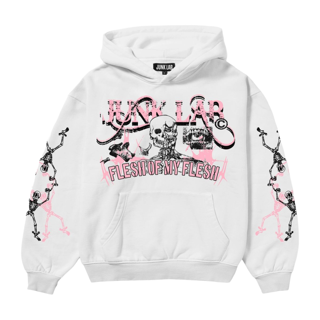 JL "AUTOPSY" HOODIE (WHITE)