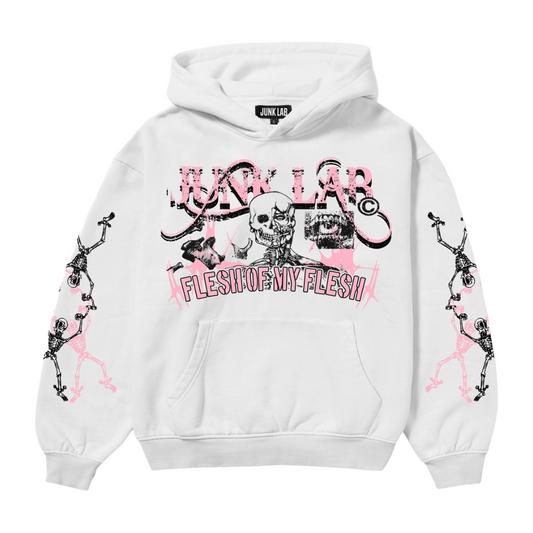 JL "AUTOPSY" HOODIE (WHITE)