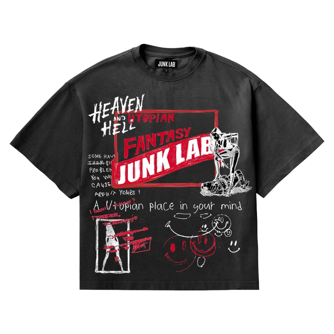 JL "UTOPIAN" T-SHIRT (VINTAGE BLACK)