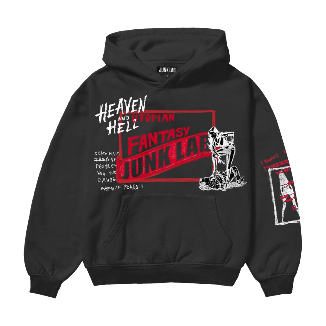 JL "UTOPIAN" HOODIE (BLACK)