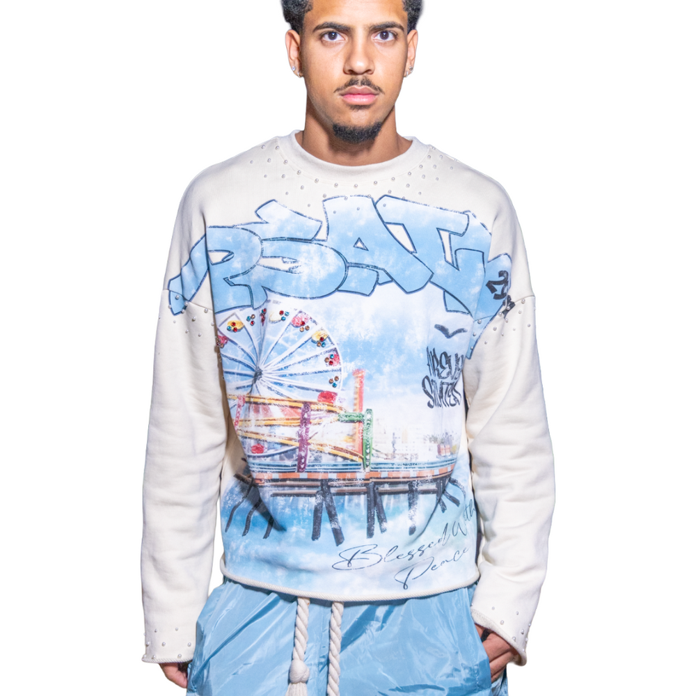 FS FERRIS WHEEL CREAM CREWNECK
