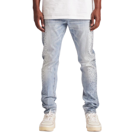 EMBELLISH FROST DENIM - BLUE