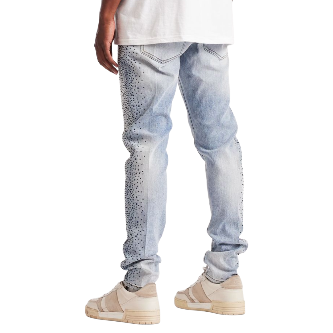 EMBELLISH FROST DENIM - BLUE