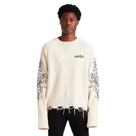 EMBELISH ASHEN THREAD - CREAM