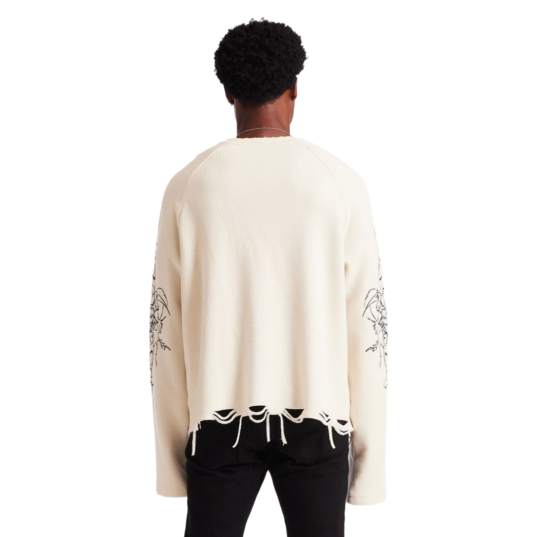 EMBELISH ASHEN THREAD - CREAM