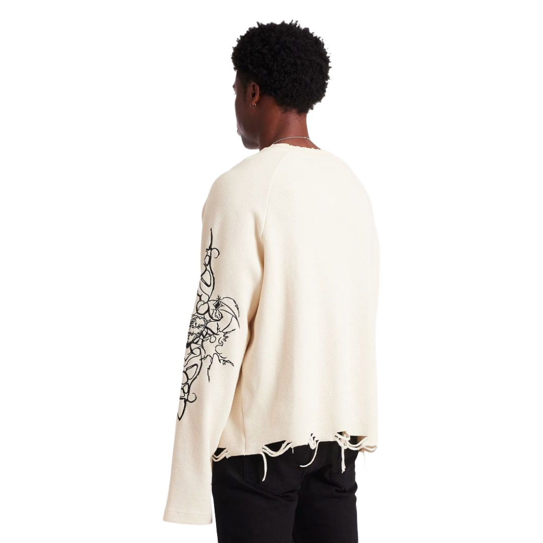 EMBELISH ASHEN THREAD - CREAM