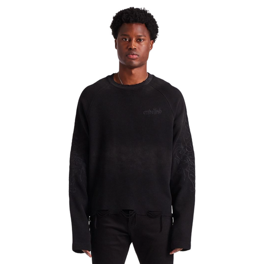 EMBELISH ASHEN THREAD - BLACK