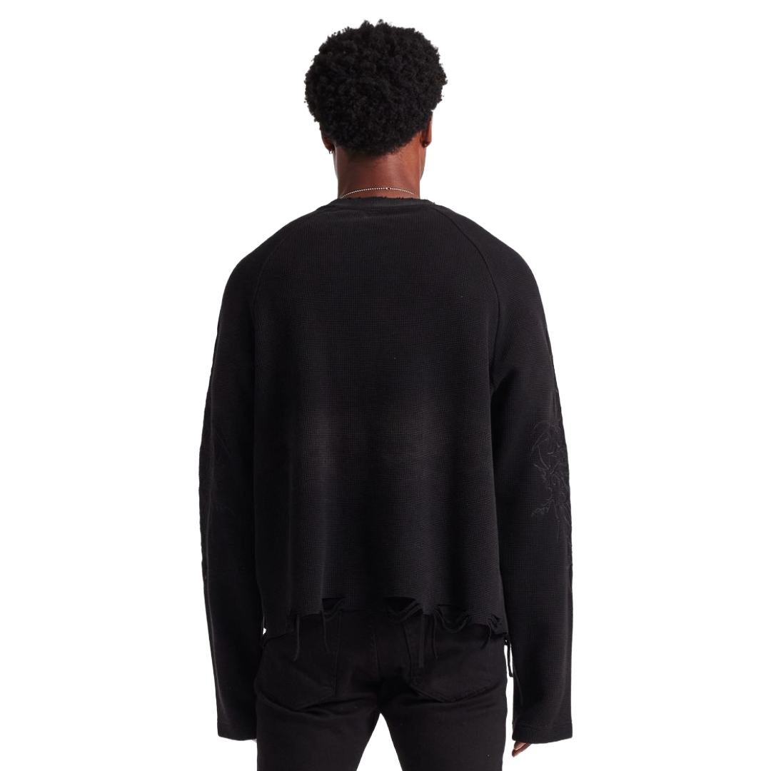 EMBELISH ASHEN THREAD - BLACK