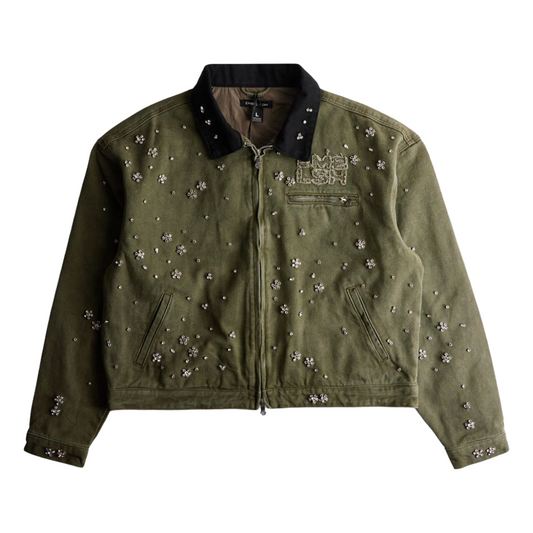 EMBELLISH CLEAN UP WORK JACKET - FEILD GREEN