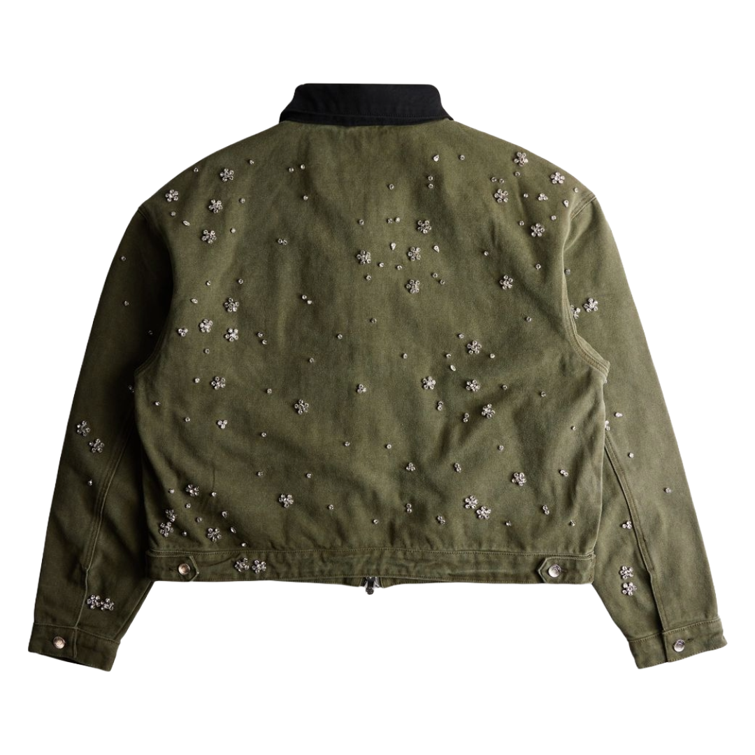 EMBELLISH CLEAN UP WORK JACKET - FEILD GREEN
