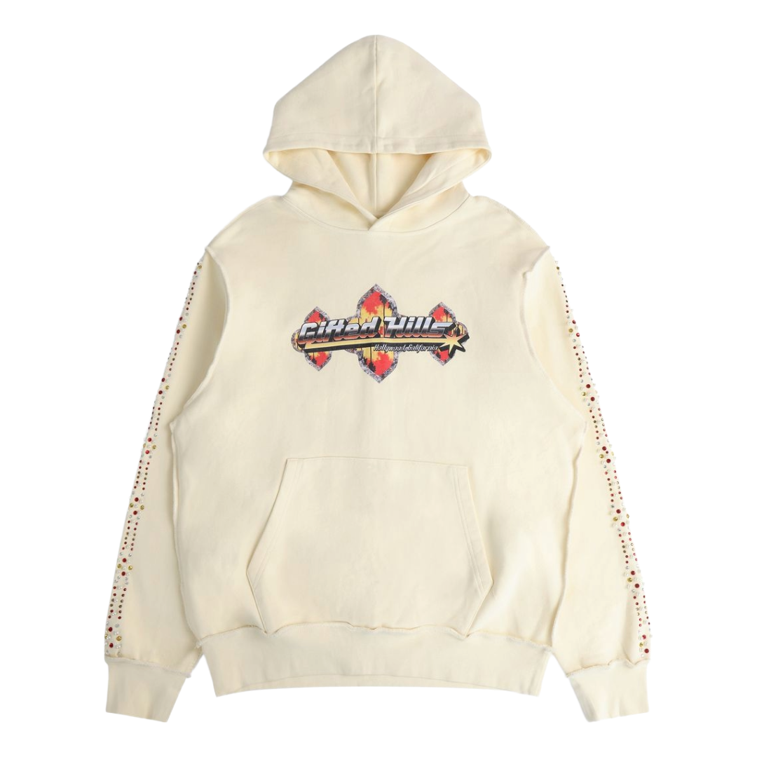 GFTD FLAME TOUR BONE HOODY