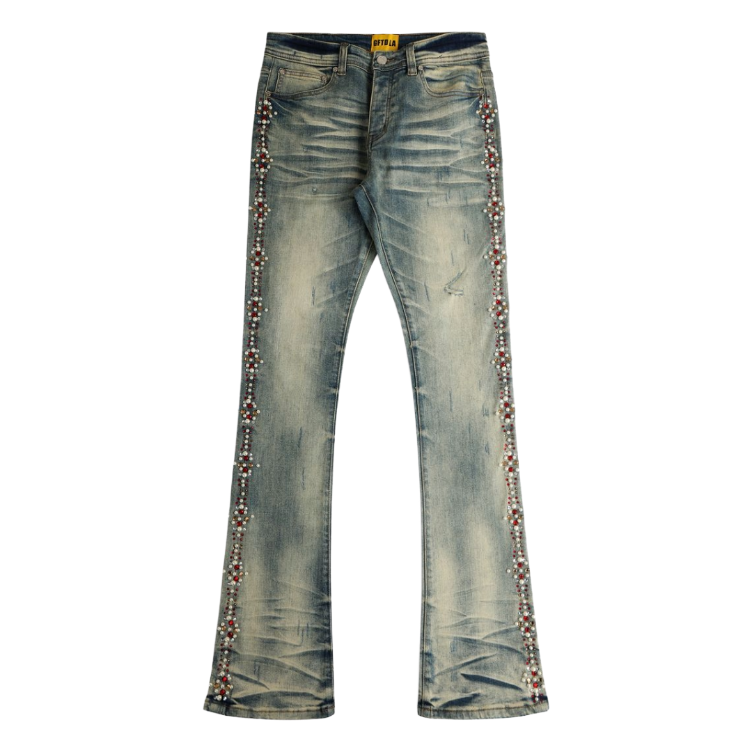 GFTD FLAME TOURS MD WASH DENIM