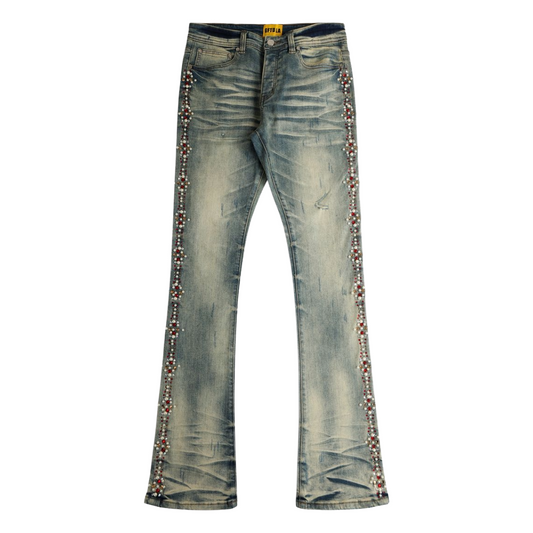 GFTD FLAME TOURS MD WASH DENIM