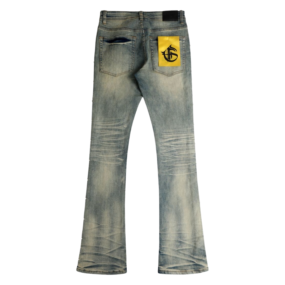 GFTD FLAME TOURS MD WASH DENIM