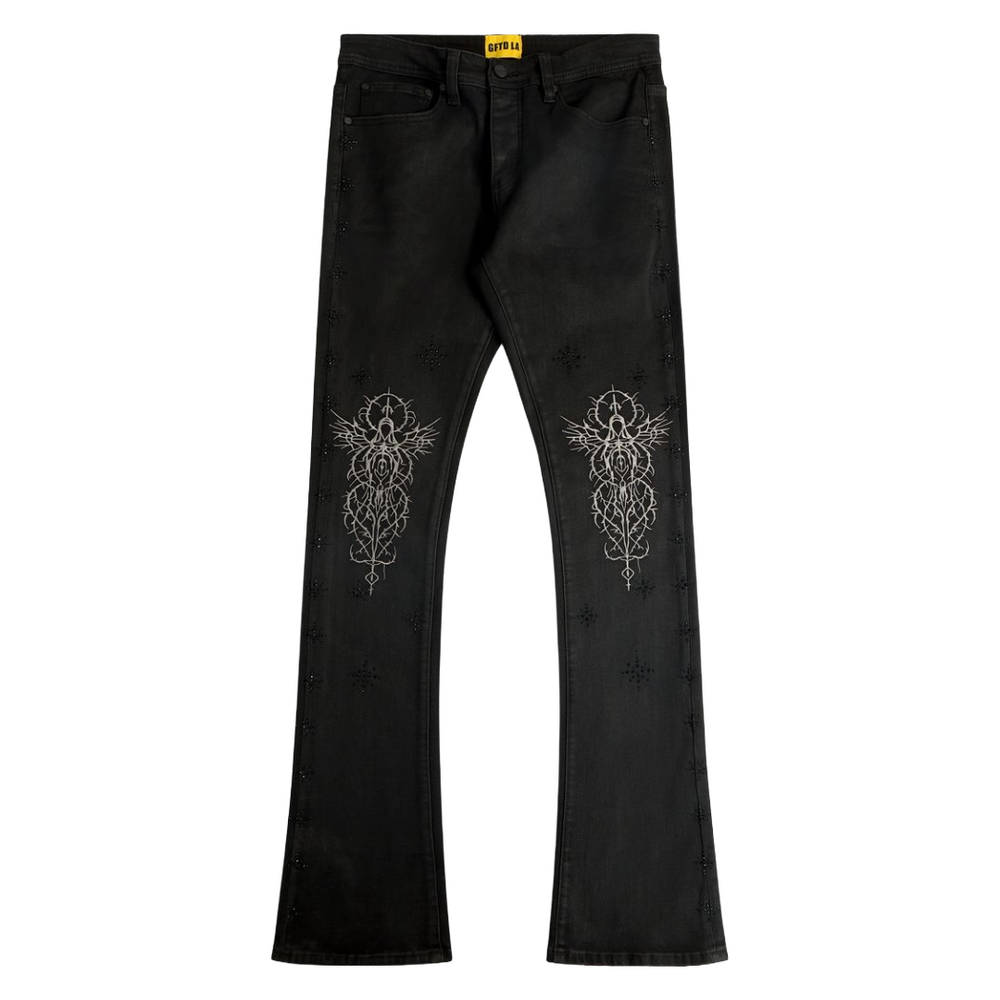 GFTD LUKE WAX BLK DENIM
