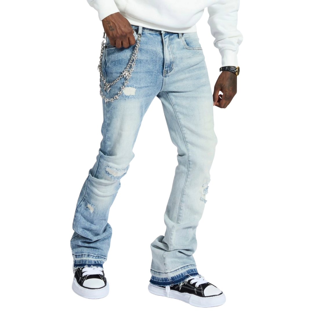 MELEE "HANNIBAL" JEANS (SPLIT BLUE WASH)