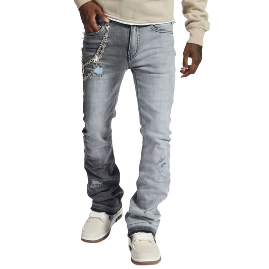MELEE "HANNIBAL" JEANS (SPLIT CHARCOAL WASH)