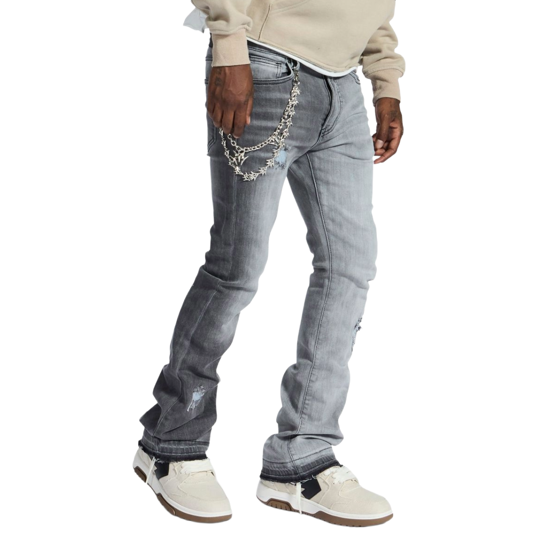 MELEE "HANNIBAL" JEANS (SPLIT CHARCOAL WASH)