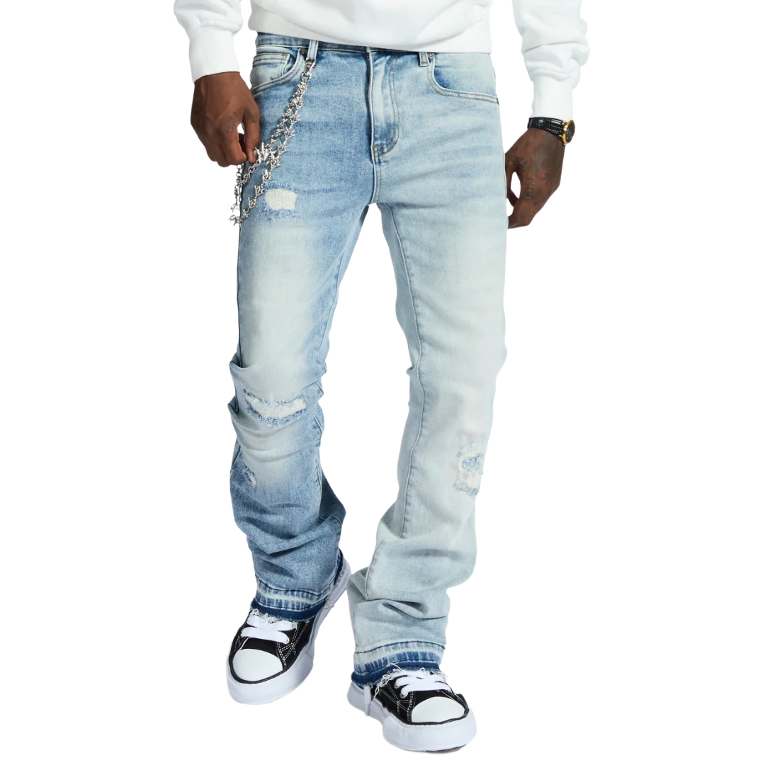 MELEE "HANNIBAL" JEANS (SPLIT BLUE WASH)