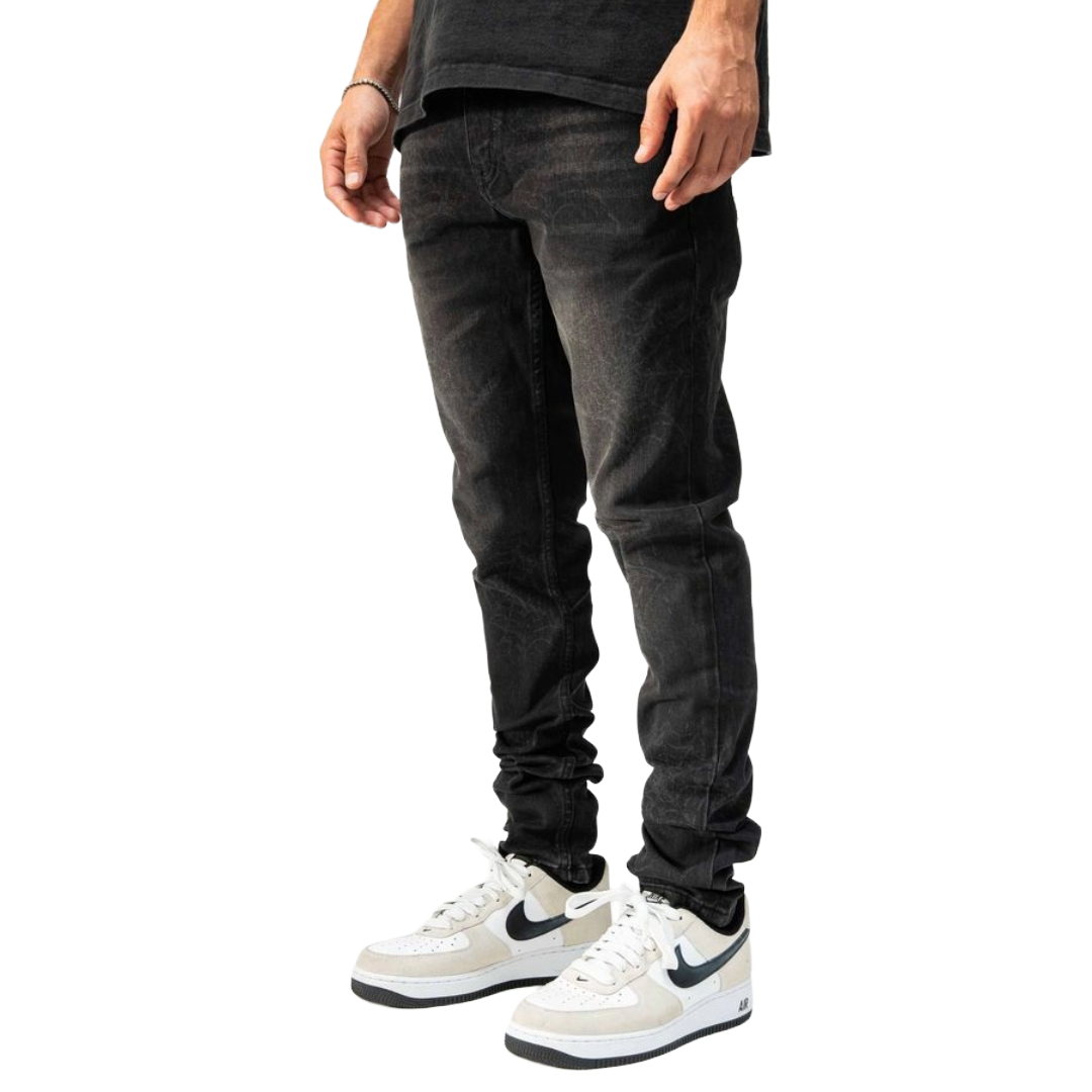 PD "SPIDER" BLACK SKINNY DENIM