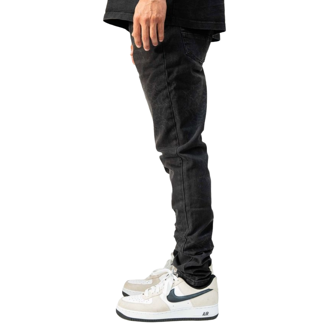 PD "SPIDER" BLACK SKINNY DENIM