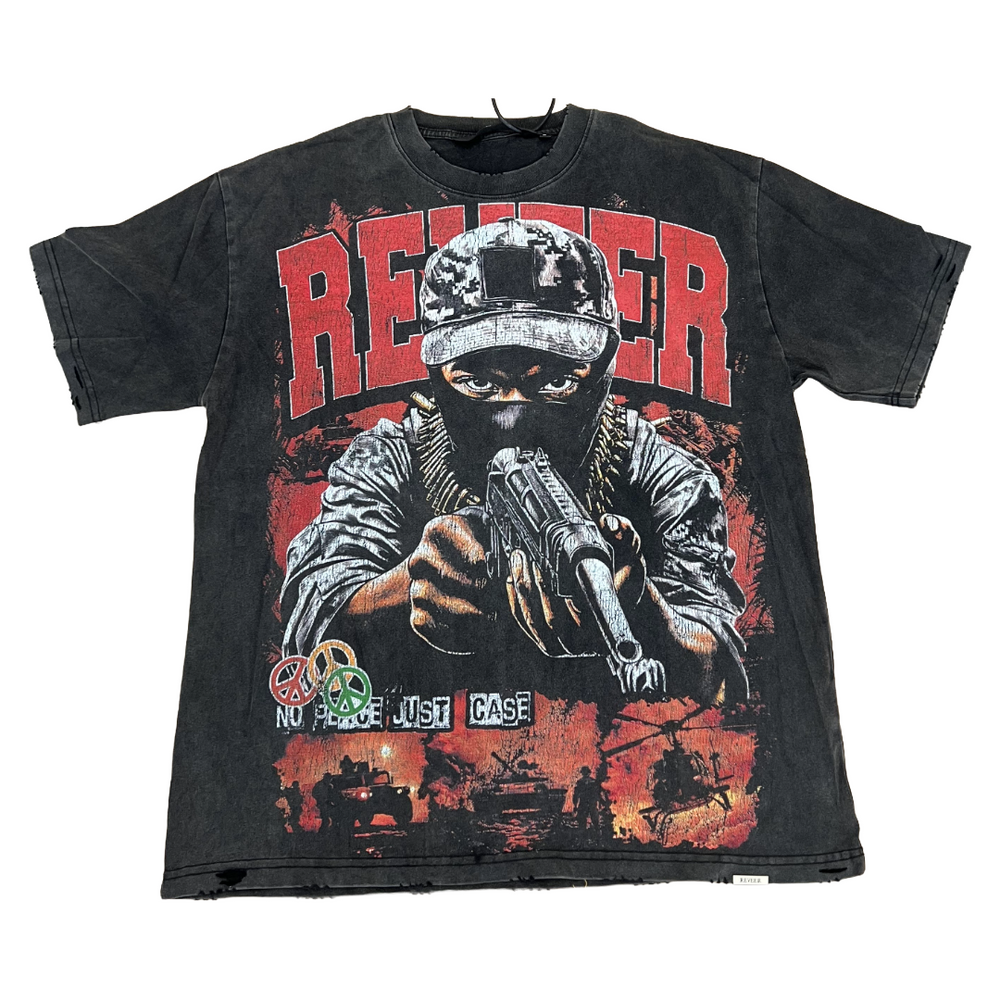 RVR "GUNPOINT" BLACK WASH TEE