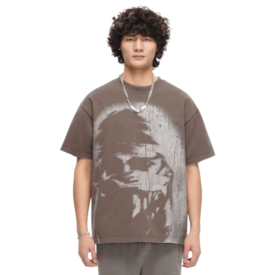 VALABASAS "RESISTANCE" BROWN TEE