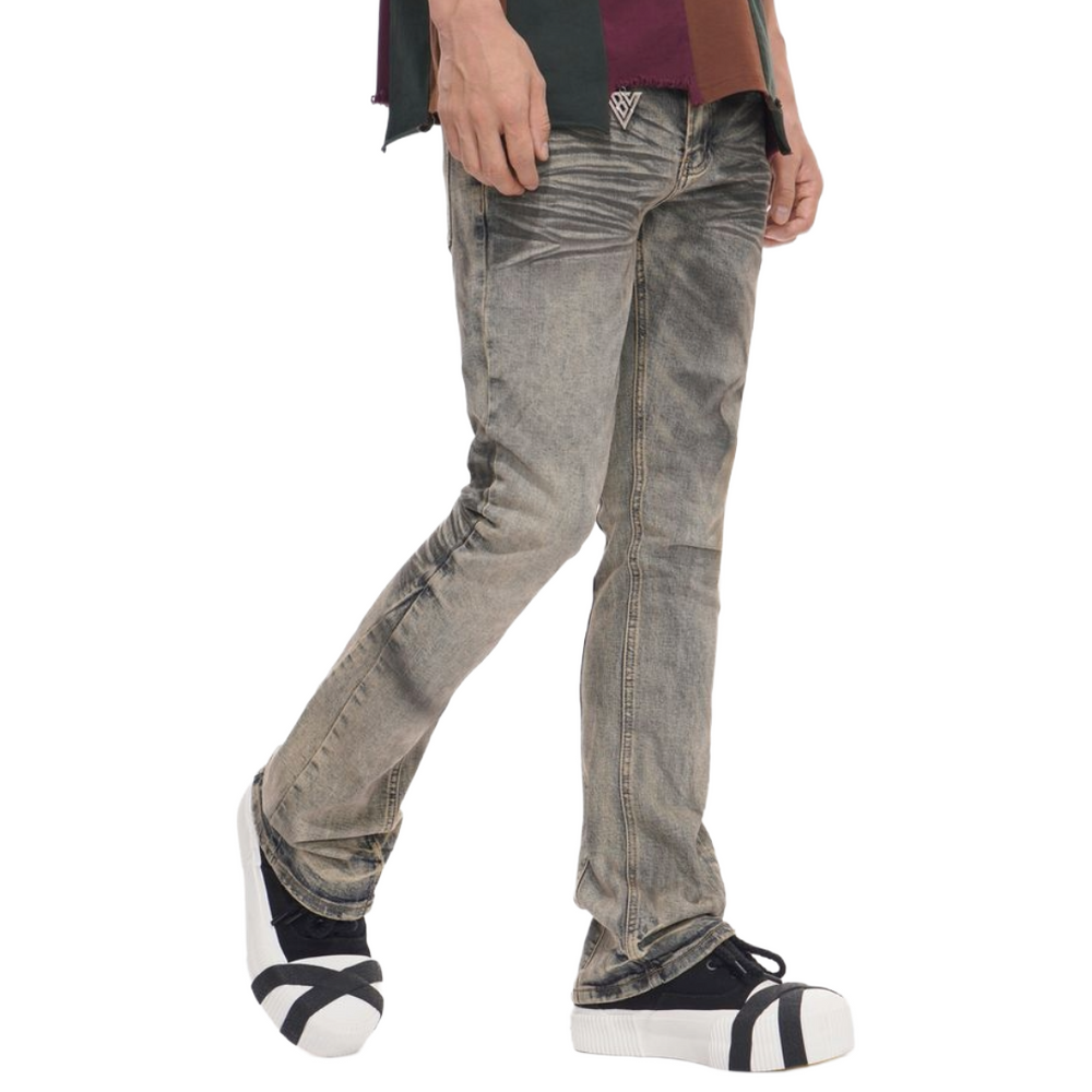 VALABASAS "FAX" VTG WASH STACKED DENIM