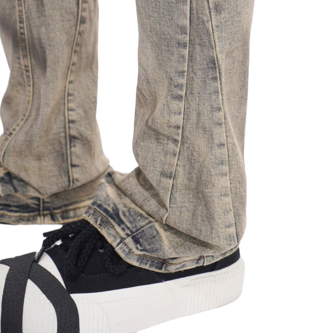 VALABASAS "FAX" VTG WASH STACKED DENIM