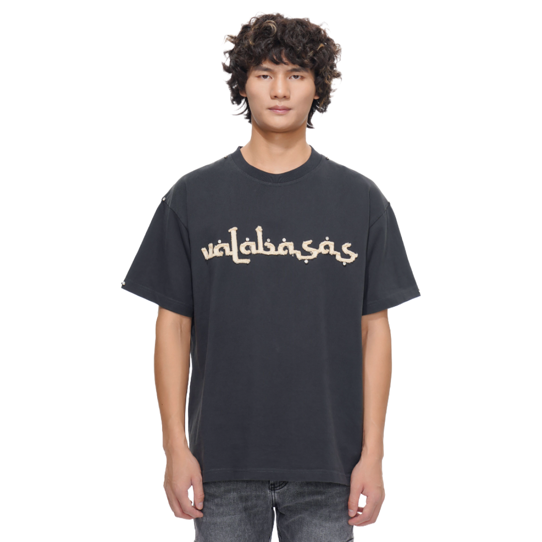 VALABASAS "STANDARD" GREY GEMSTONE TEE