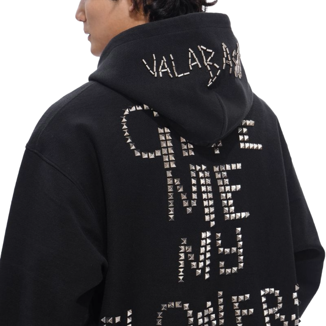 VALABASAS "HAND IT" BLACK HOODIE