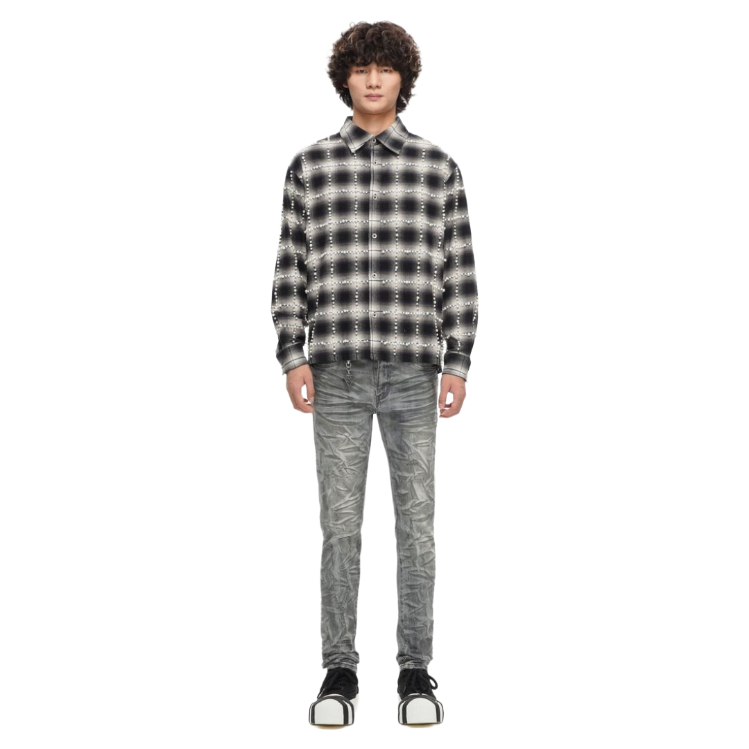 VALABASAS "ROUTINE" BLACK BUTTON DOWN