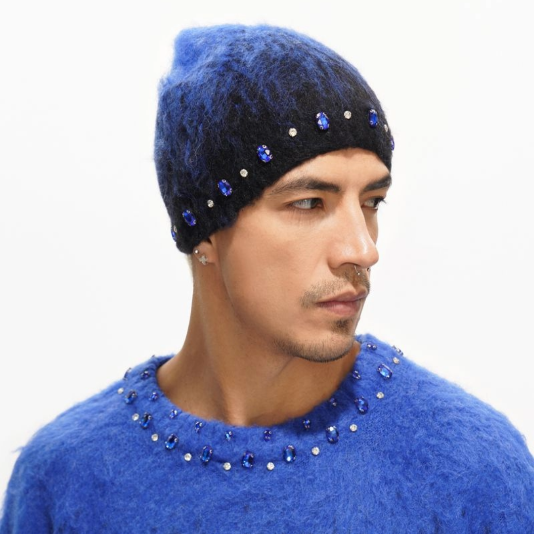 VALABASAS "TRIAGE" BLUE BEENIE