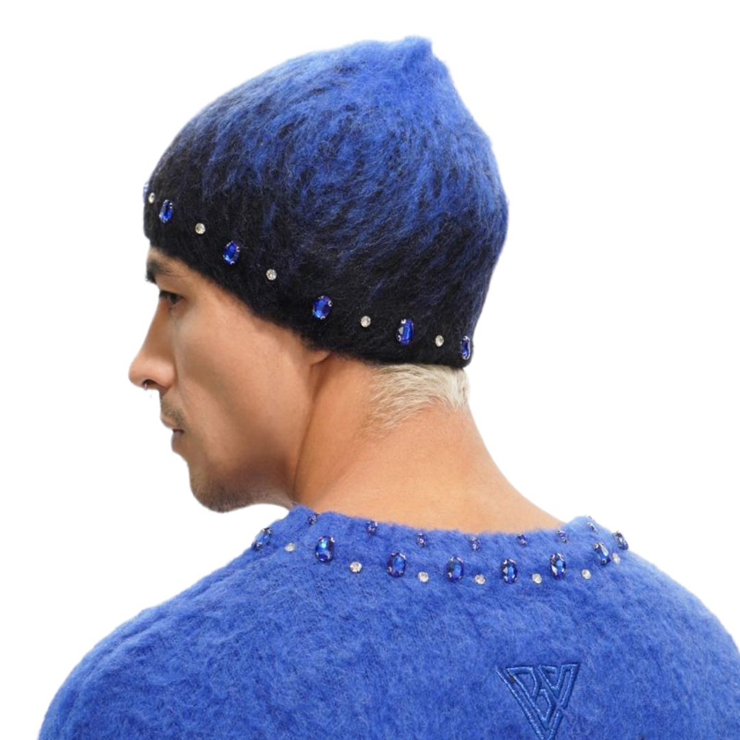 VALABASAS "TRIAGE" BLUE BEENIE