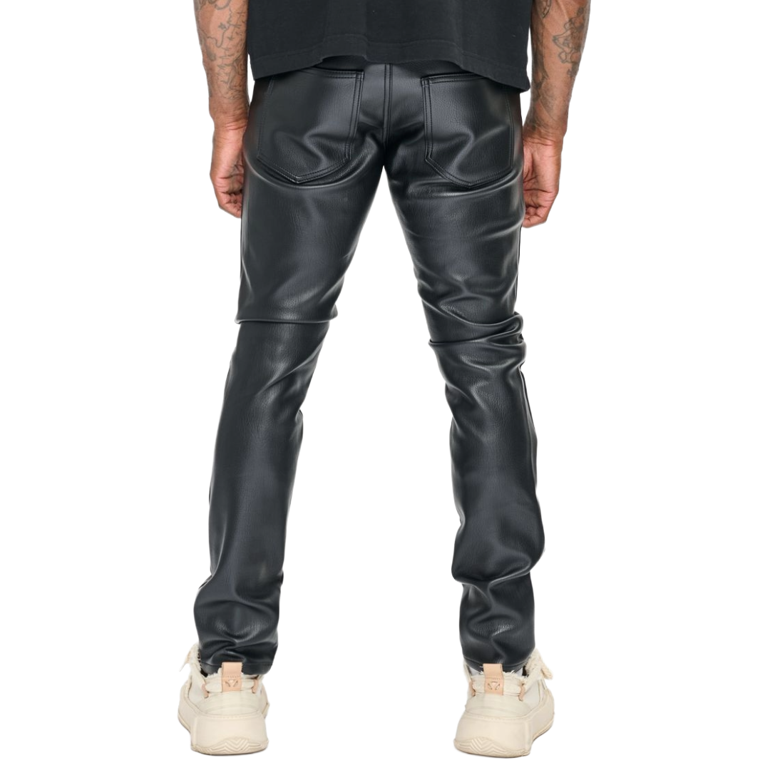 VALABASAS "KAWAS" BLACK SKINNY LEATHER LEAN