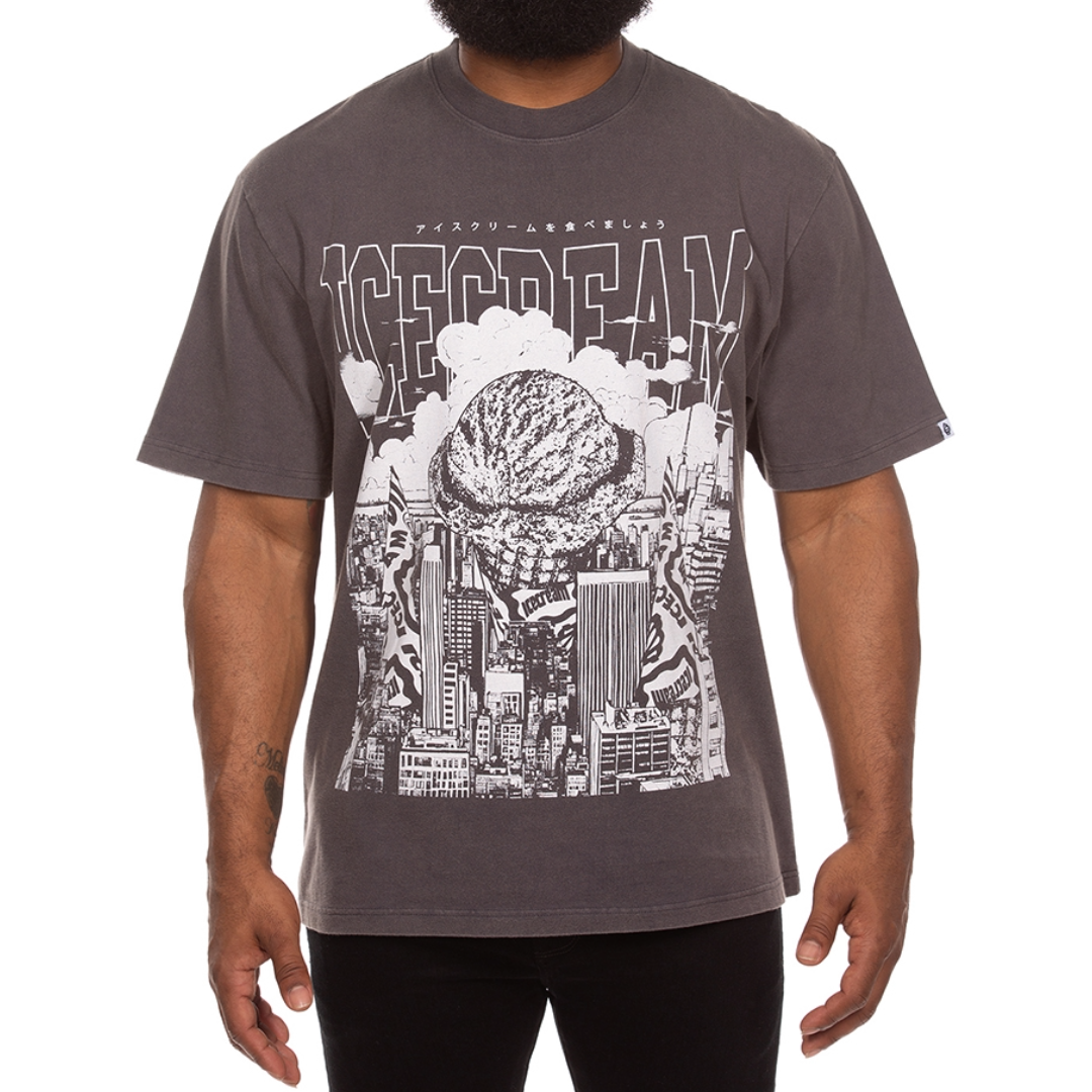 IC INVASION SS KNIT - CHARCOAL